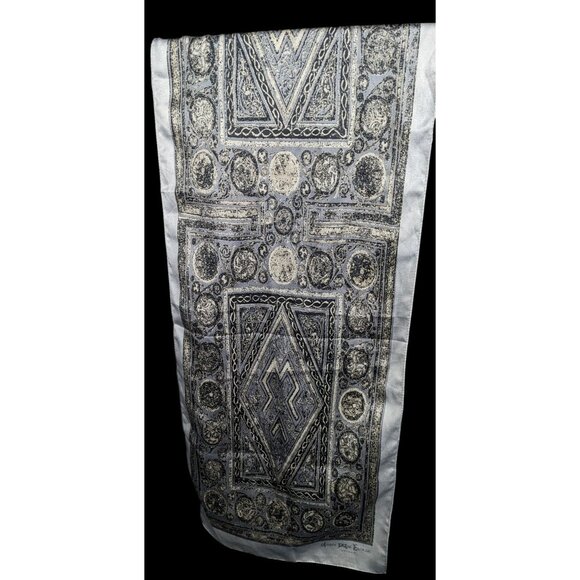 Book Of Kells Dublin Ireland Grey Celtic Scarf - Picture 1 of 9